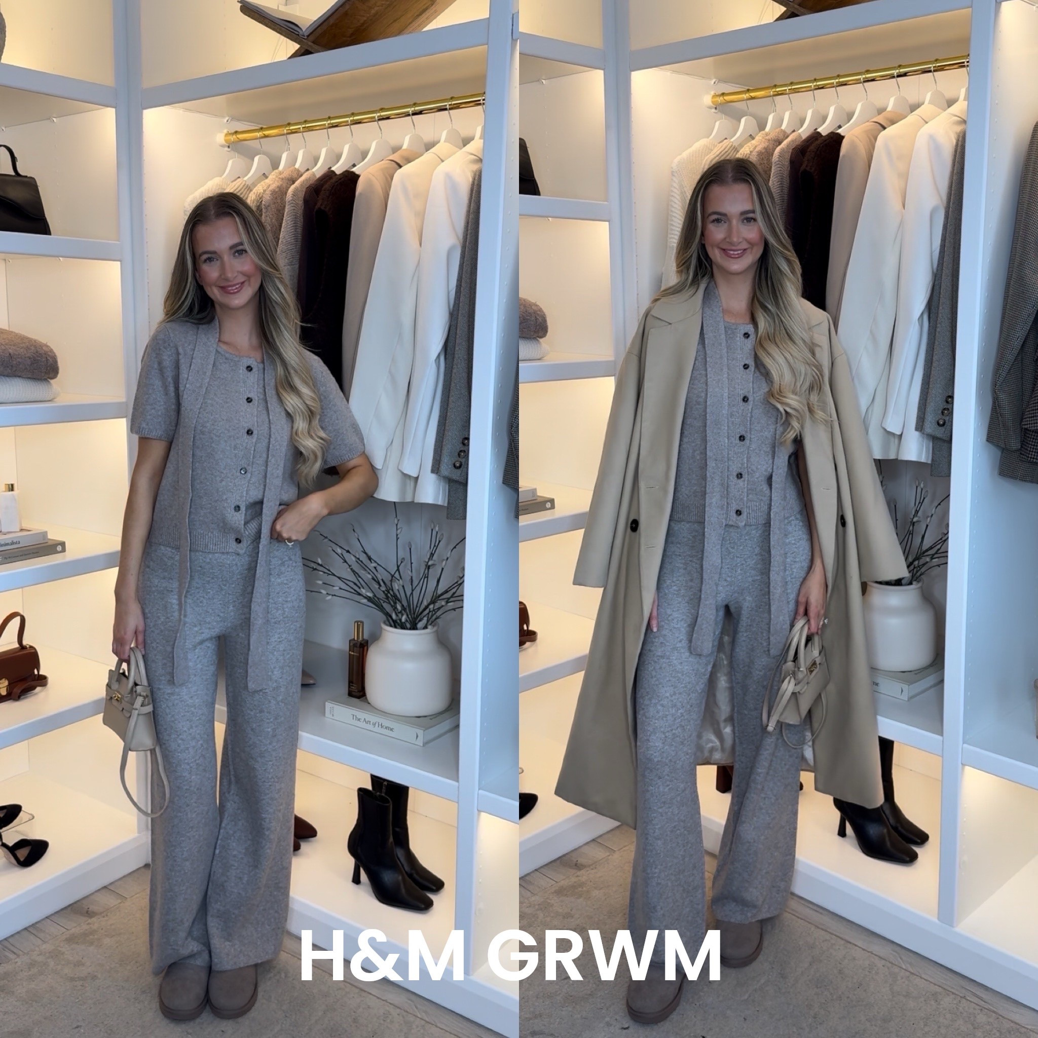 Cosy outfit GRWM 🫶🏼🤍 H&M do the best little autumn sets! 

#LTKautumn #LTKuk #LTKwinter