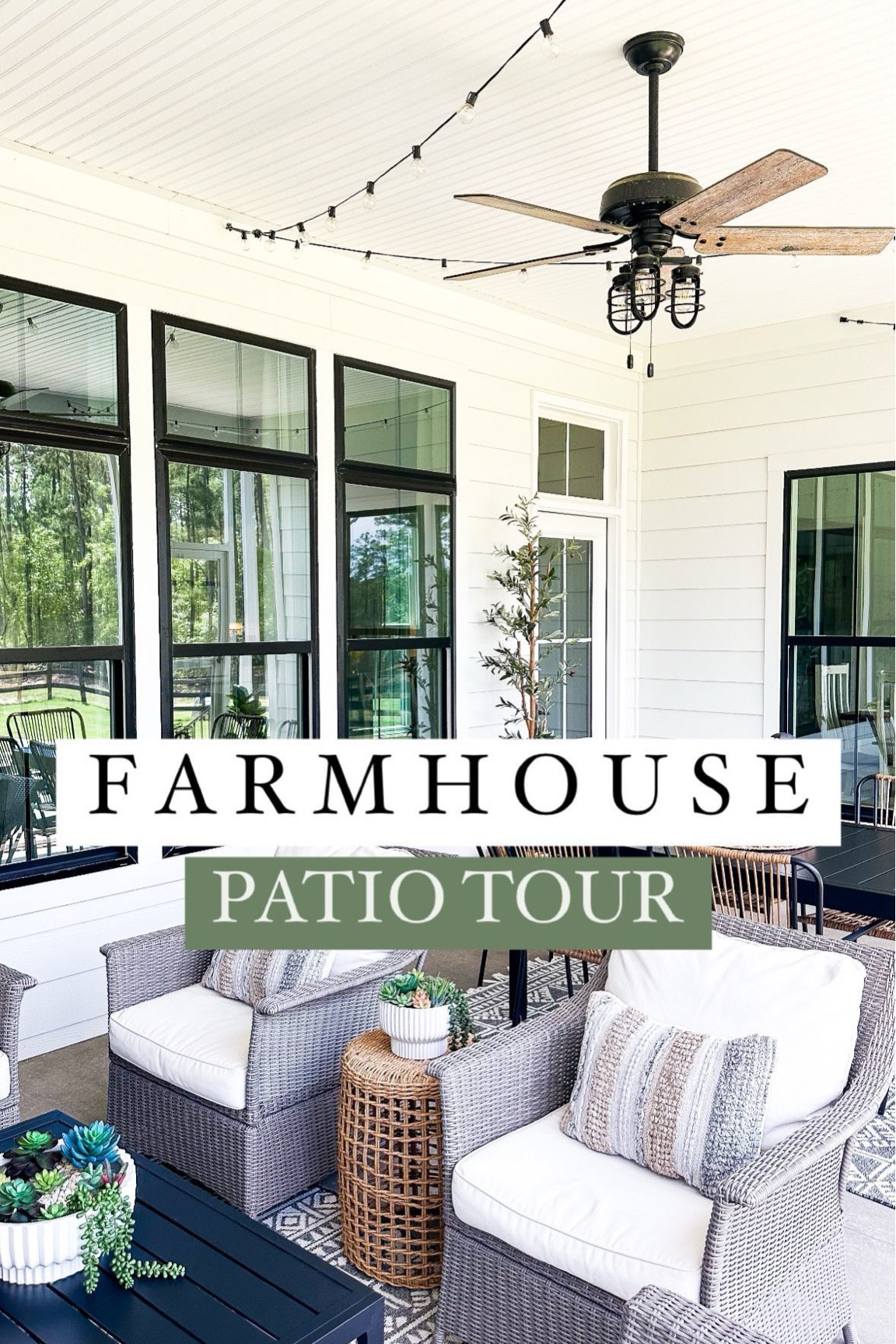 Cheers to patio season 🌿

I haven’t shared a ton of home decor as of lately, but y’all have been asking, so here is a look at one of my favorite spaces in our home 🤍 

#farmhouseporch #farmhouseliving #farmhouseexterior #hometakestime #farmhousebuild #farmhousestyle #farmhousehappy #farmhouseinspo #patioseason #outdoorpatio #farmhousedesign #homesweetfarmhouse 

Farmhouse Patio, Outdoor Patio, Farmhouse  Build, Modern Farmhouse Style, New Build, Backporch Living, Country Living, Affordable Home Decor, Farmhouse Tour

#LTKHome #LTKSeasonal