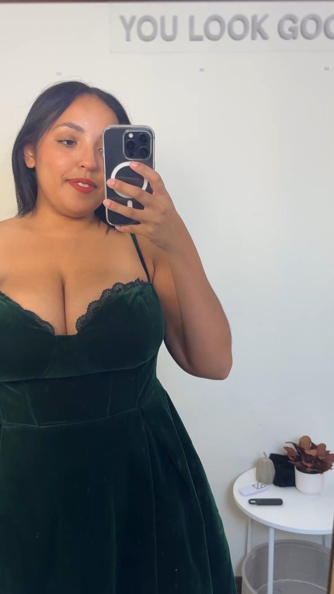 Linked similar dress, but this one is Julia Velvet Midi Dress - Hunter from Fashion Nova 

#LTKMidsize #LTKHoliday #LTKPlusSize