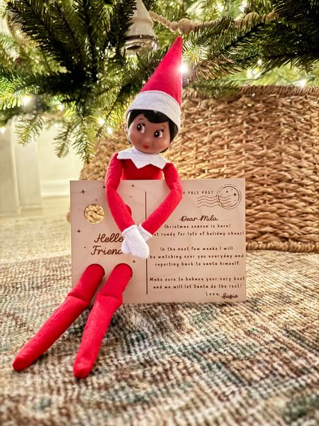 Elf on the shelf tradition 🎅🏼 
This sweet custom welcome sign is from @wildbriarco_ and linked here. 

#LTKHoliday