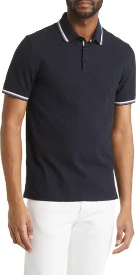 Palos Regular Fit Textured Cotton Knit Polo | Nordstrom