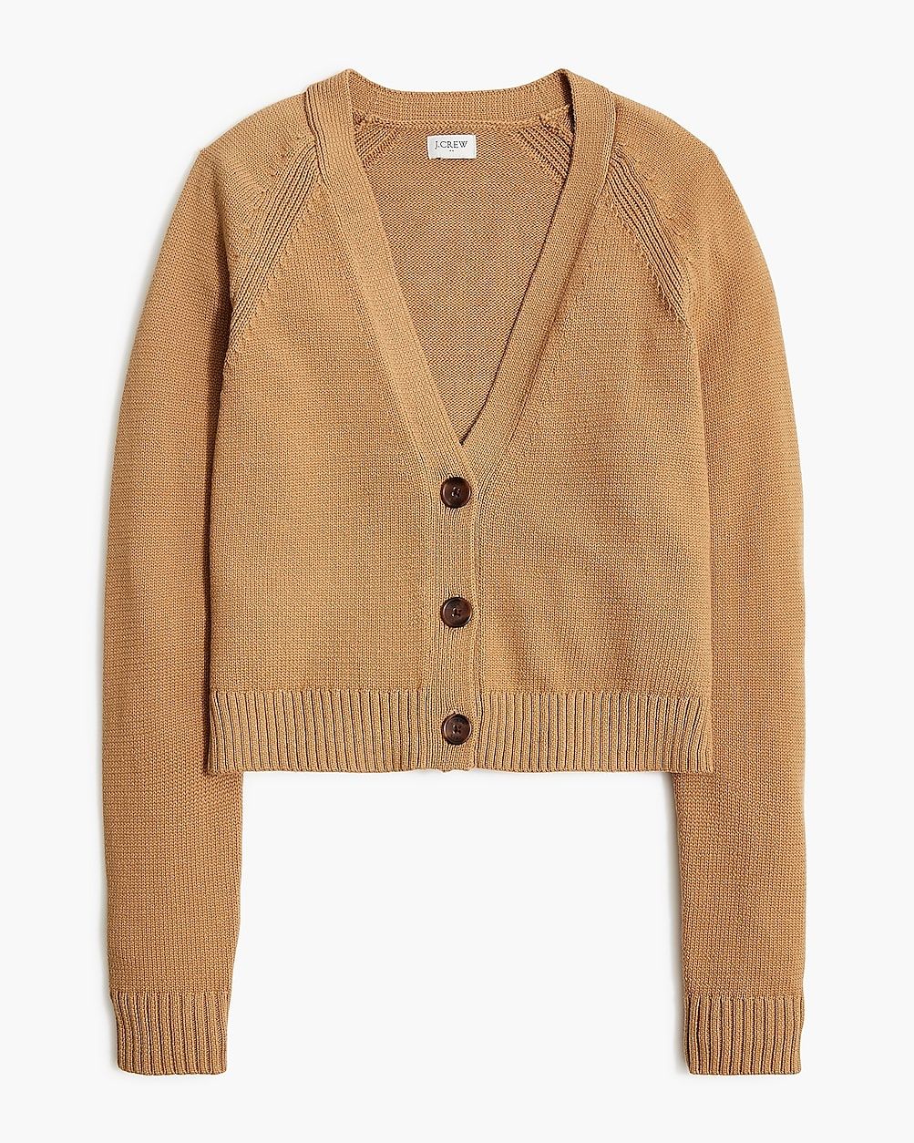 Cotton-blend V-neck cardigan sweater | J.Crew Factory