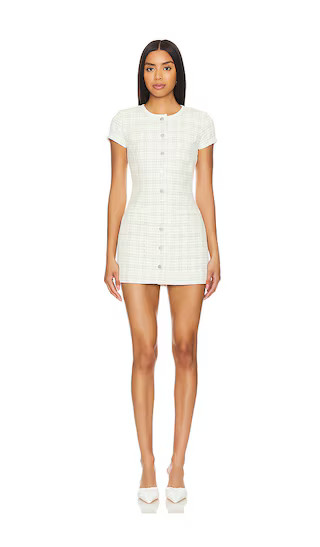 Tammy Mini Dress in White & Black | Revolve Clothing (Global)
