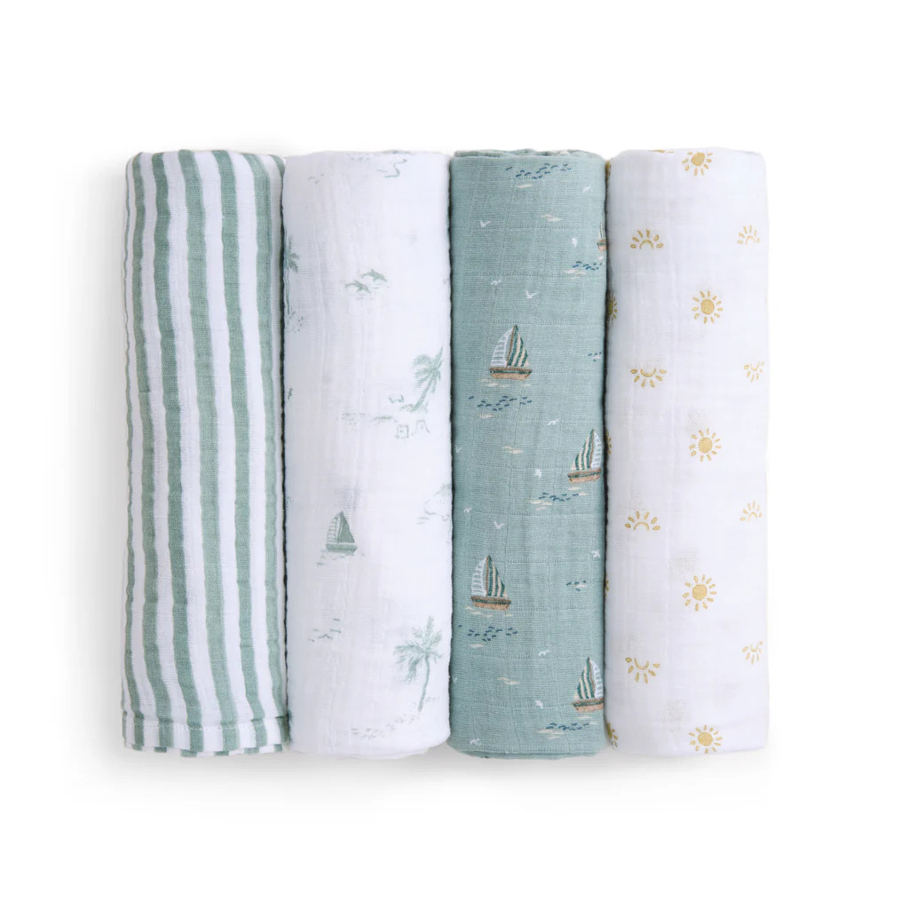 organic cotton muslin swaddle blanket 4 pack | Halo Sleep