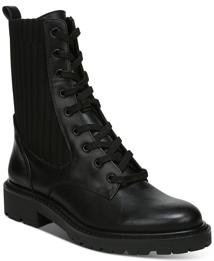 Sam Edelman Lydell Lace-Up Lug Sole Combat Boots & Reviews - Booties - Shoes - Macy's | Macys (US)