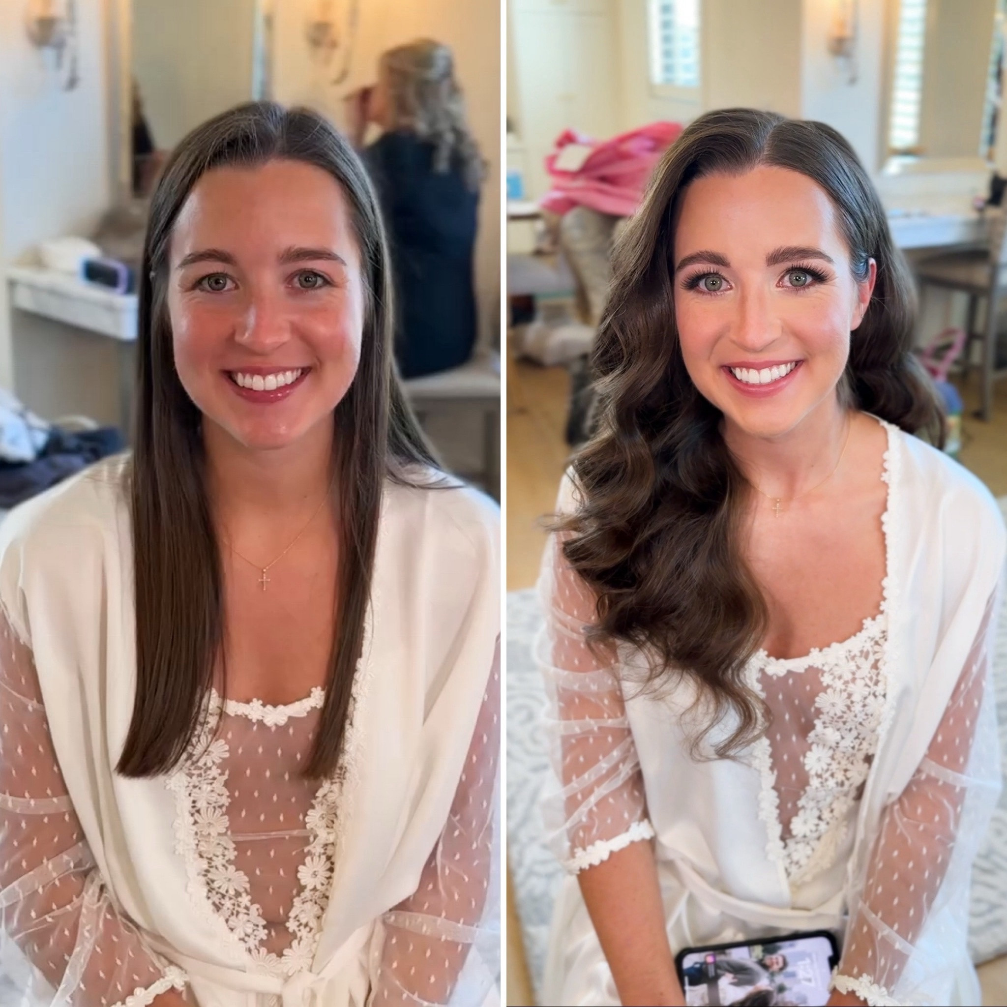 Soft & natural bridal makeup. Fresh, glowing, beautiful skin, neutral eyeshadow, pink nude lips. 

#LTKbeauty #LTKGiftGuide #LTKwedding