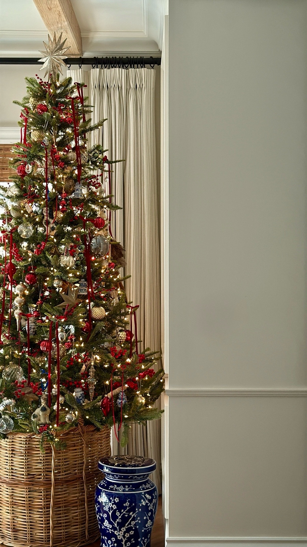 Linking the cutest blue & white garden stool, I layered in front of our Christmas tree

#LTKSeasonal #LTKHome #LTKHoliday