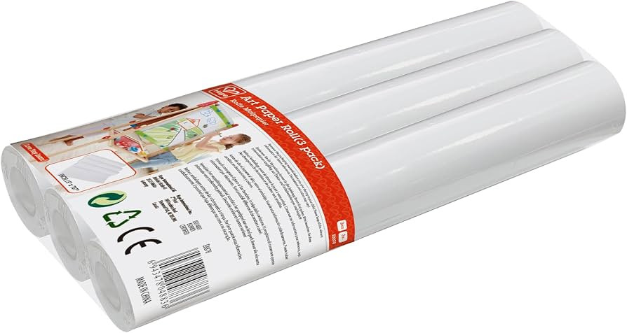 Hape Art Paper Roll Replacement, 3-Pack| Arts, Drawing and Painting for Kid's Art Easel Paper, Ea... | Amazon (US)