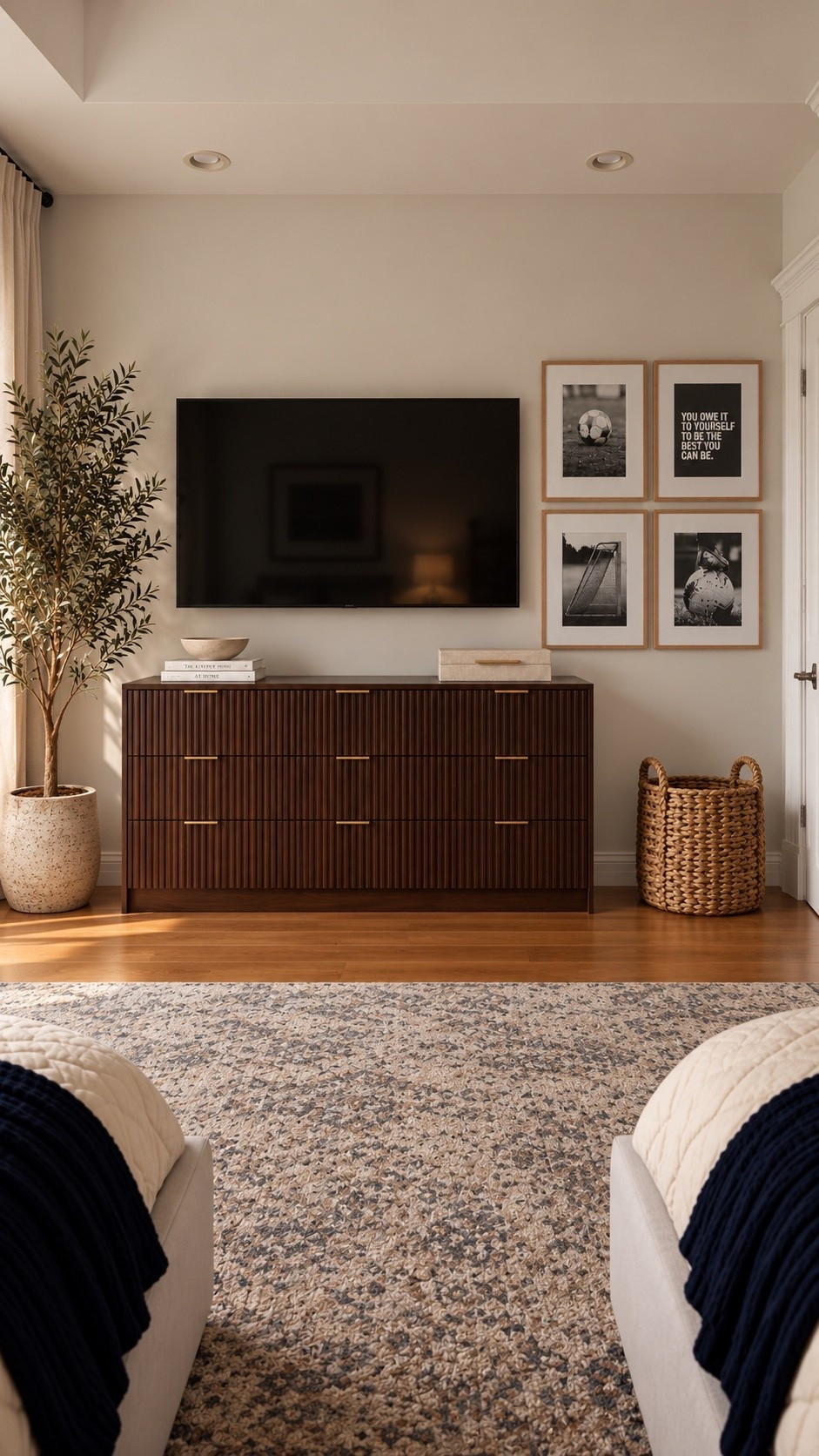 Boys’ Shared Room Makeover 🤎
This is what this side will look like! The new dresser, gallery wall + warm wood tones completely changed the room. I love that it still feels elevated while giving the boys a space that feels like them. ⚽️

#LTKHome #LTKKids