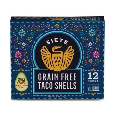Siete Grain Free, Gluten Free Taco Shells - 5.5oz/12ct | Target