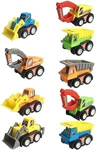 Kids Construction Toy Cars for 3 4 5 Year Old Boys Toddler Mini Pull Back Vehicles Excavator Truc... | Amazon (US)