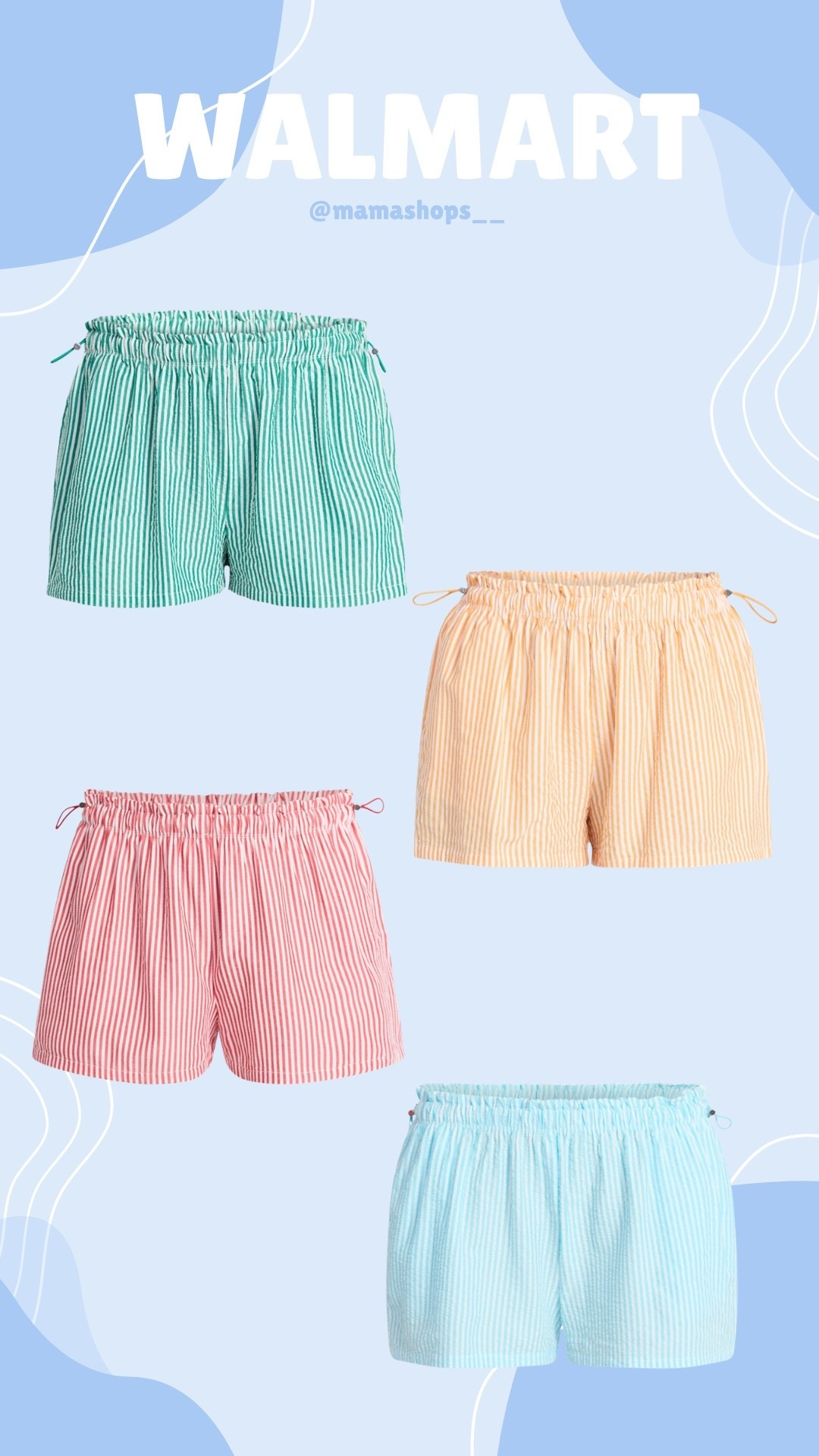 Walmart finds, No Boundaries cute seersucker bungee shorts for women😍💕

Will link everything here✨🛍️

#LTKmomlife #LTKSeasonal