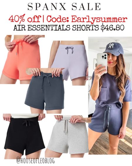 Spanx code: earlysummer or tammyxspanx air essentials shorts, airessentials, shorts.  Wearing small 

#LTKSaleAlert #LTKOver40 #LTKFindsUnder50