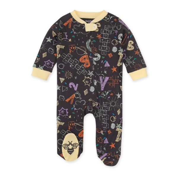 Sidewalk Chalk Organic Cotton Pajamas - Newborn | Burts Bees Baby