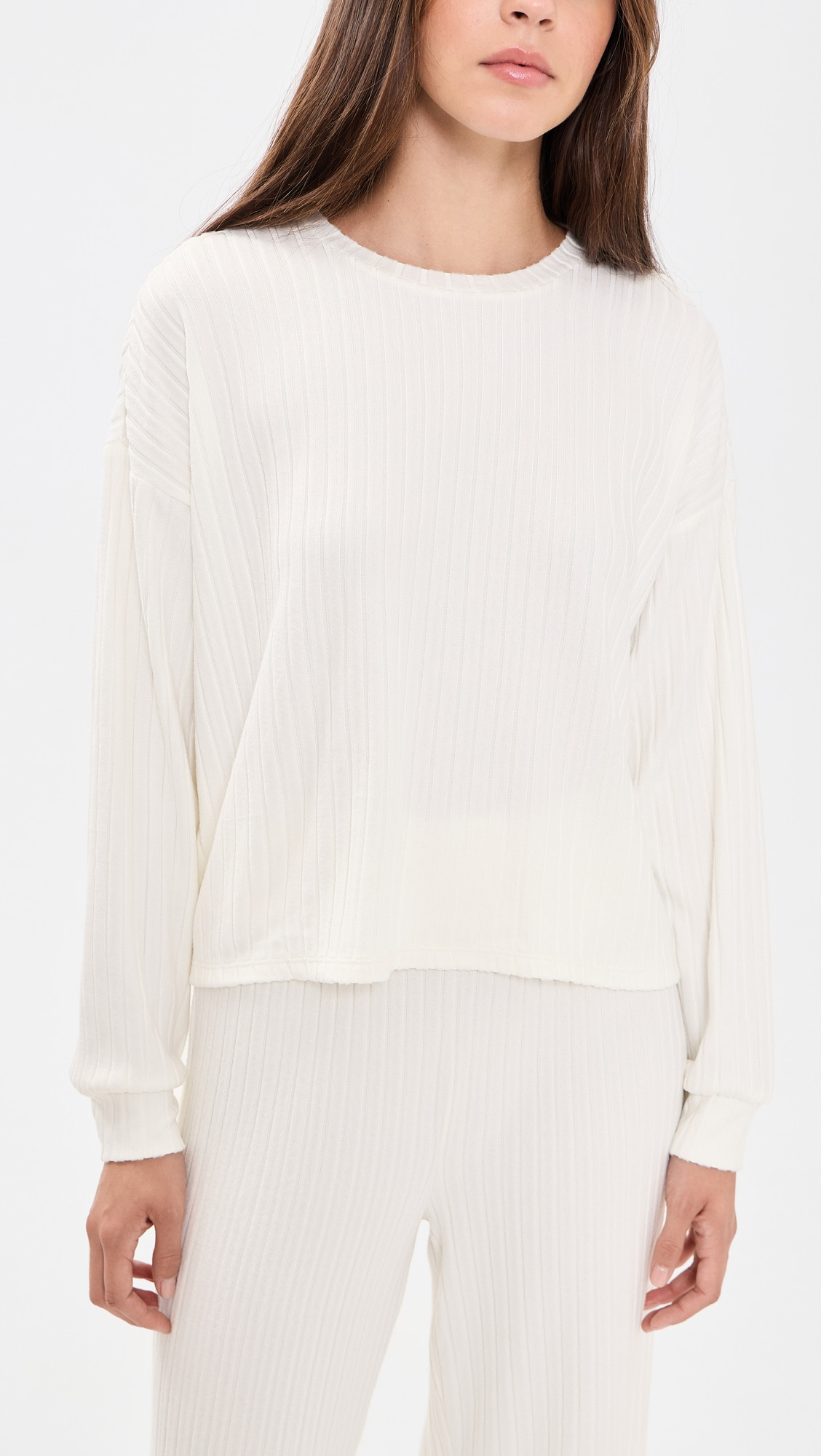 Z Supply Daydream Rib Top Bone M | Shopbop