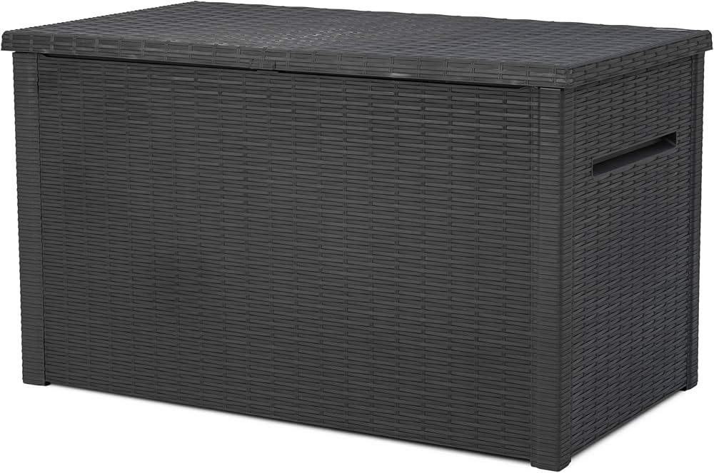 Keter Java XXL 230 Gallon Resin Rattan Look Large Outdoor Storage Deck Box for Patio Furniture Cu... | Amazon (US)