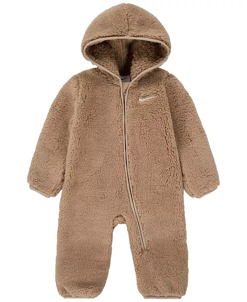 Baby Boys and Girls Hooded Sherpa Coverall | Macy's