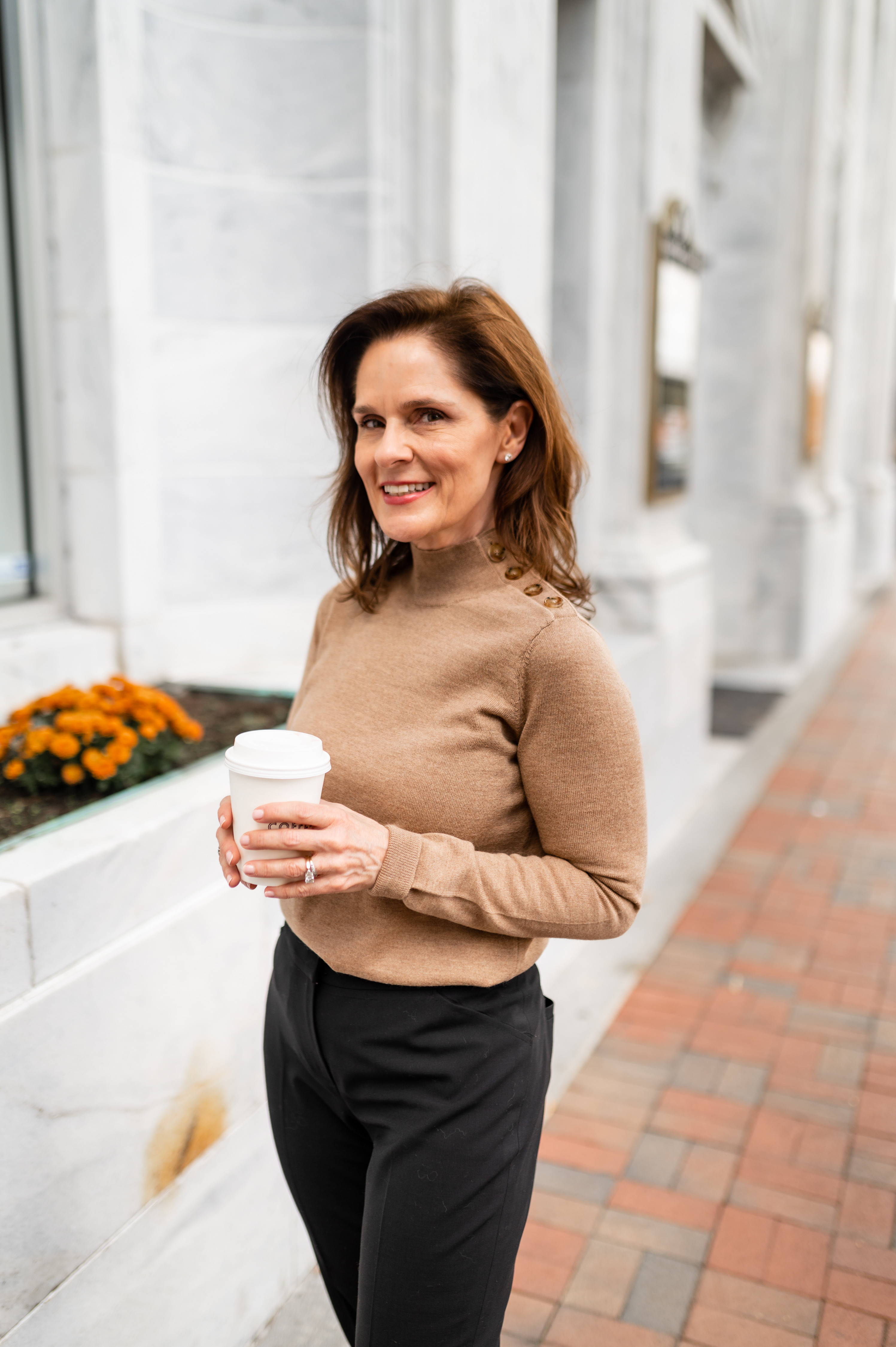 Petite friendly merino wool and cotton sweater.  This is one of those great closet staples you will reach for year after year.  Wearing an XXS.
#ltkpetite #petite 

 