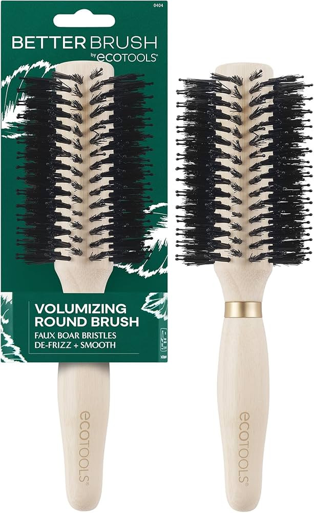 EcoTools Volumizing Round Hairbrush, Achieve Full Blow Out, Heat Resistant For Easy Blow Drying, ... | Amazon (US)