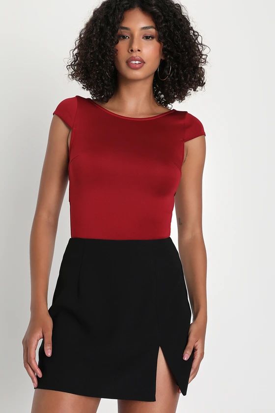 Tempting Charm Black High-Rise Bodycon Mini Skirt | Lulus (US)