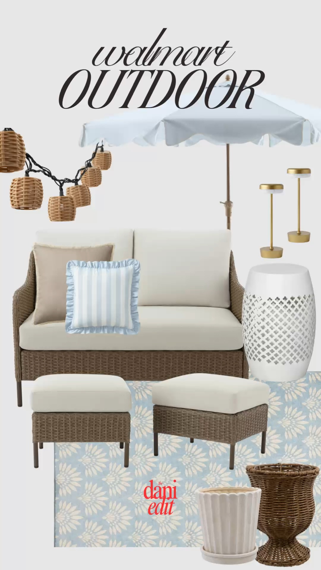 Walmart patio finds — chic style on a budget 

Cottage inspired patio 🩵✨

#LTKHome #LTKSeasonal