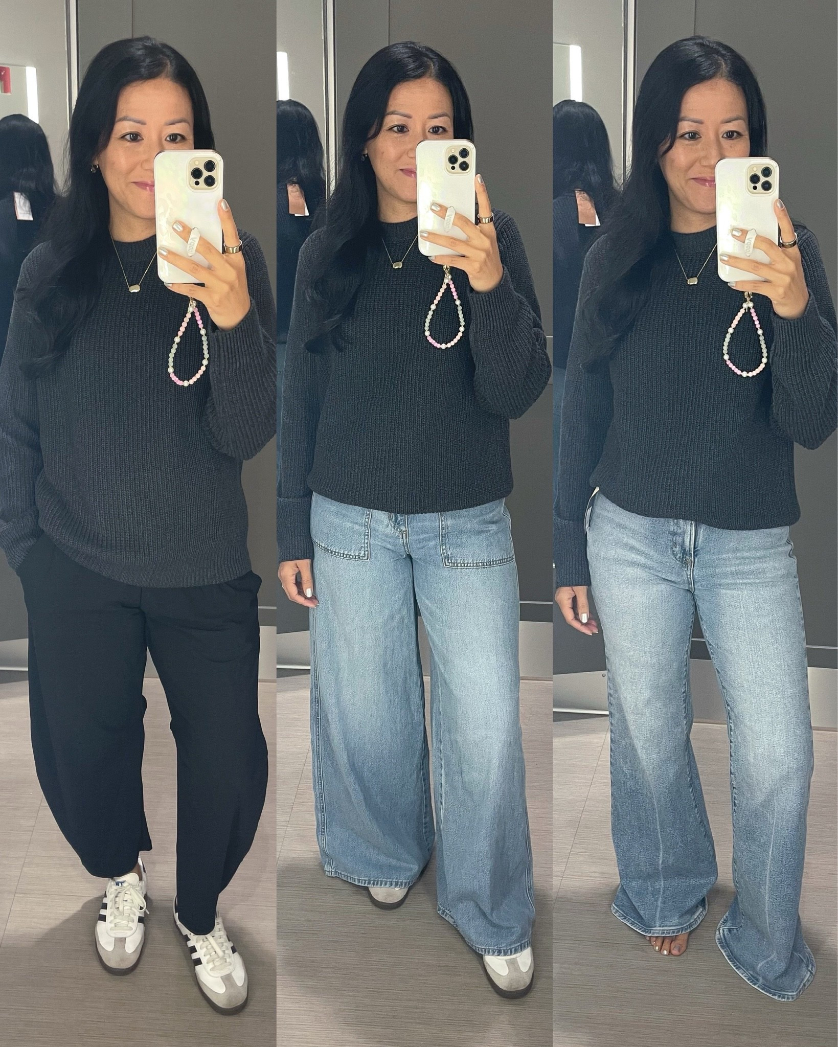 Size small sweater
Size 4 jeans

#LTKSaleAlert #LTKOver40 #LTKSeasonal