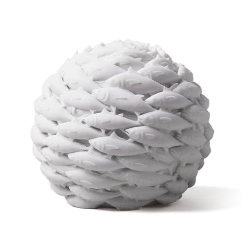 HAUCOZE Fish Statue Decor Ocean Sculpture Arts Modern Gifts Figurine Polyresin 8.3inch | Amazon (US)