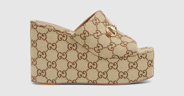 Women's wedge sandal with Horsebit | Gucci (US)