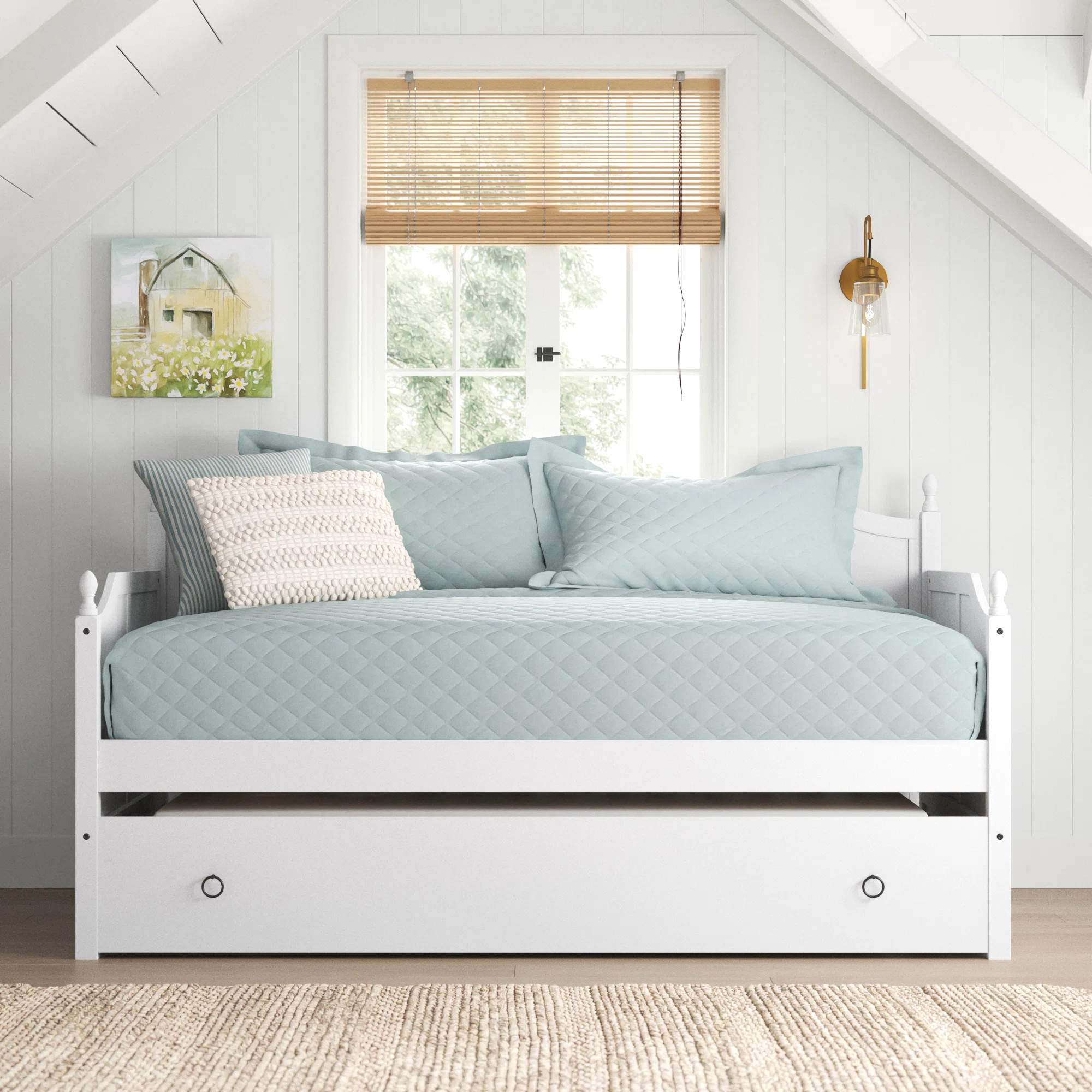 Gracie Oaks Twin Daybed with Trundle & Reviews | Wayfair | Wayfair North America