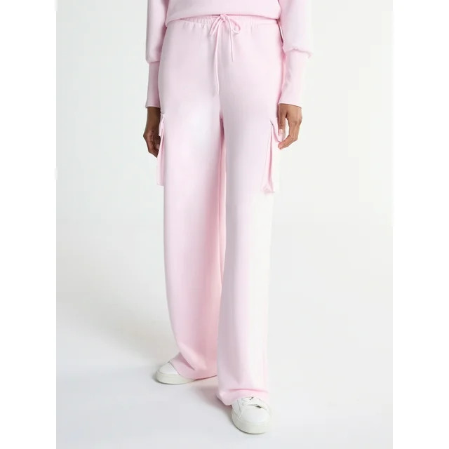 Scoop Women’s and Women’s Plus Ultimate ScubaKnit Wide Leg Cargo Sweatpants, Sizes XS-4X | Walmart (US)