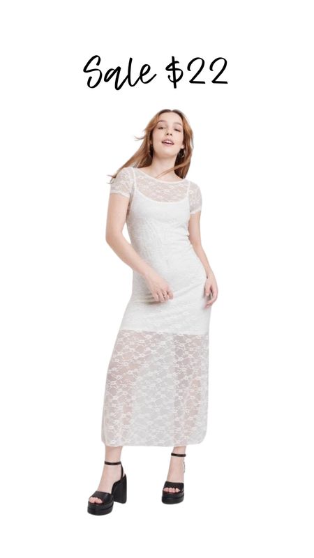 Lace maxi dress on sale at Target! 

#LTKStyleTip #LTKSaleAlert #LTKFindsUnder50