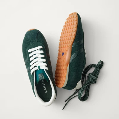 The Ivy Sneaker - ReVelvet™ Evergreen | Rothy's