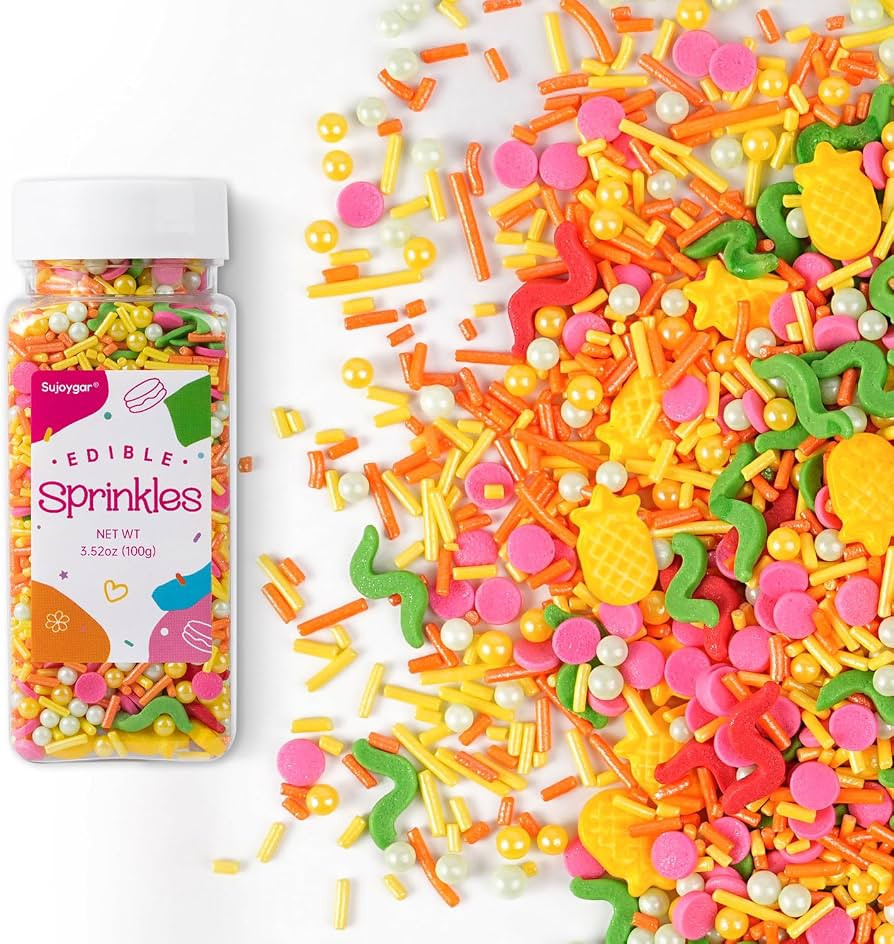 Summer Sprinkles Mix | Sprinkles for Cake Decorating | Watermelon Pineapple | Cupcake Toppers | I... | Amazon (US)