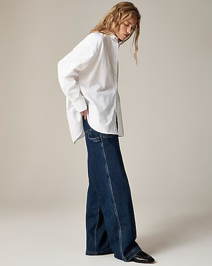 Étienne oversized shirt in lightweight oxford | J. Crew US