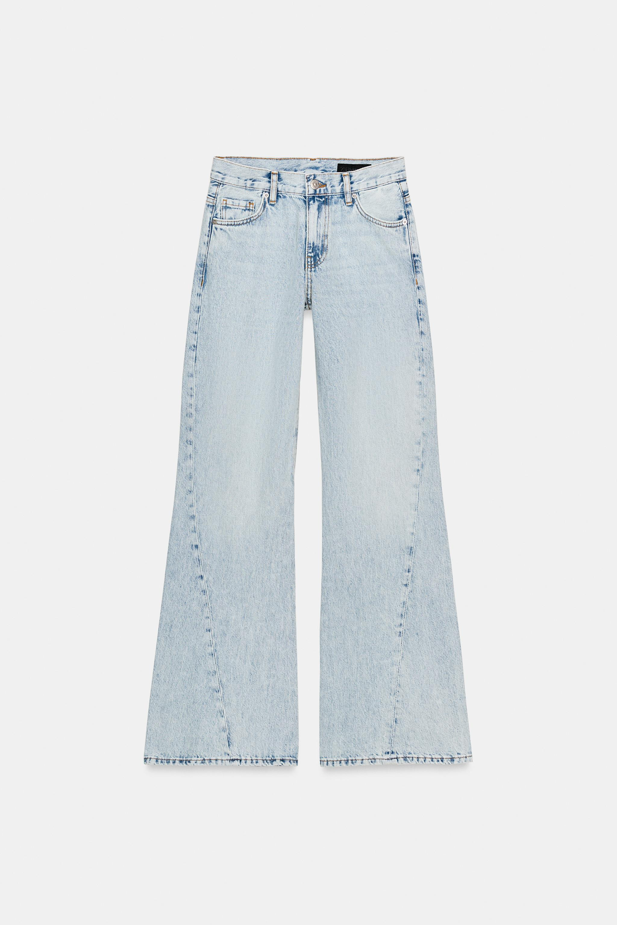 ZW COLLECTION RELAXED FLARE LOW-RISE JEANS | Zara US