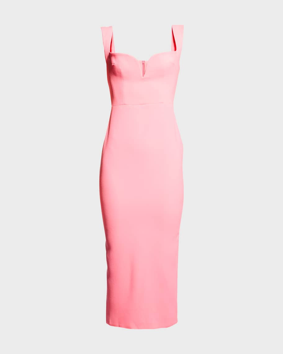 Alex Perry Spencer Sheath Midi Dress | Neiman Marcus
