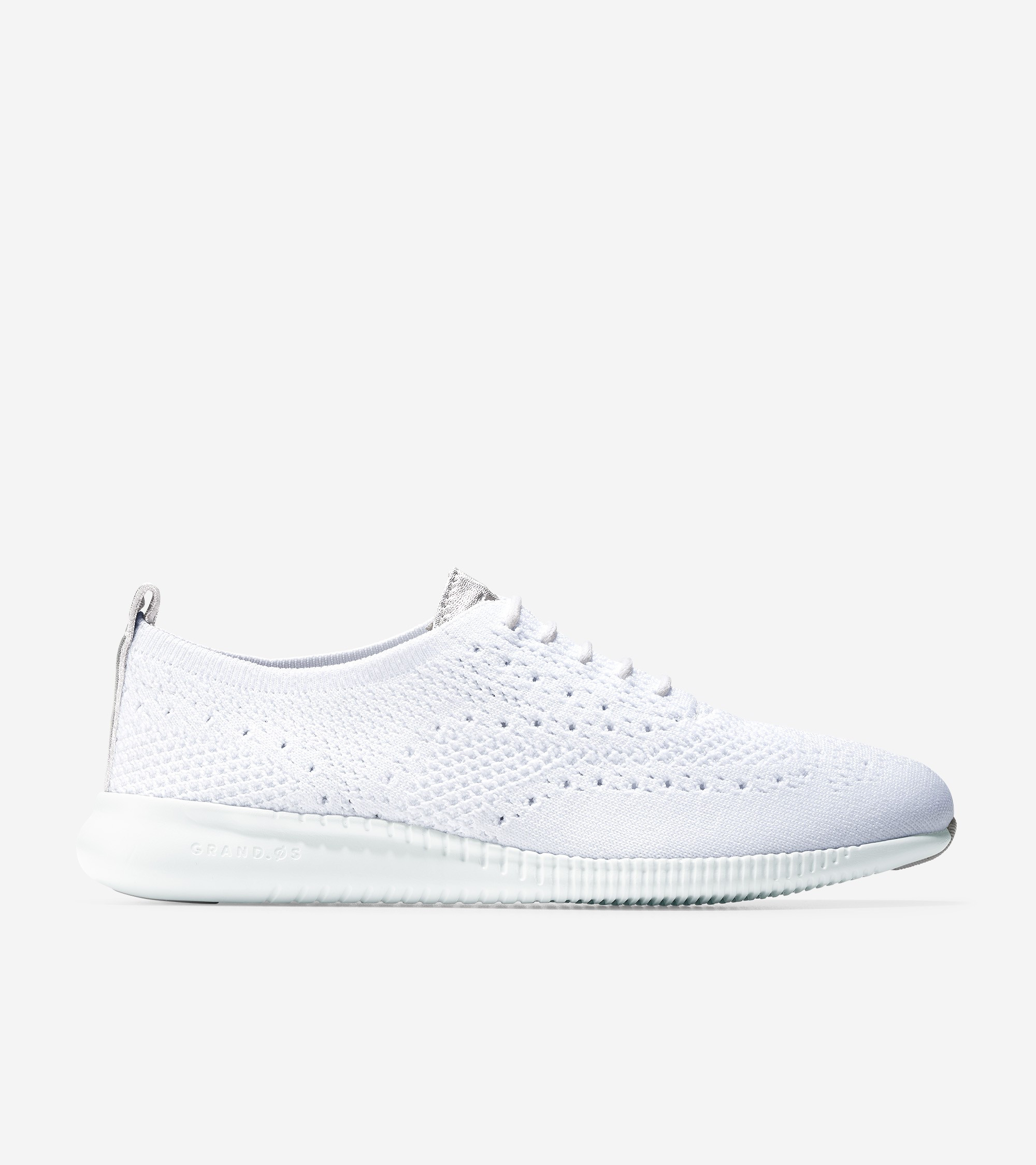 Women's Women's 2.ZERØGRAND Wingtip Oxford in White Stitchlite™-Argento | Cole Haan | Cole Haan (US)