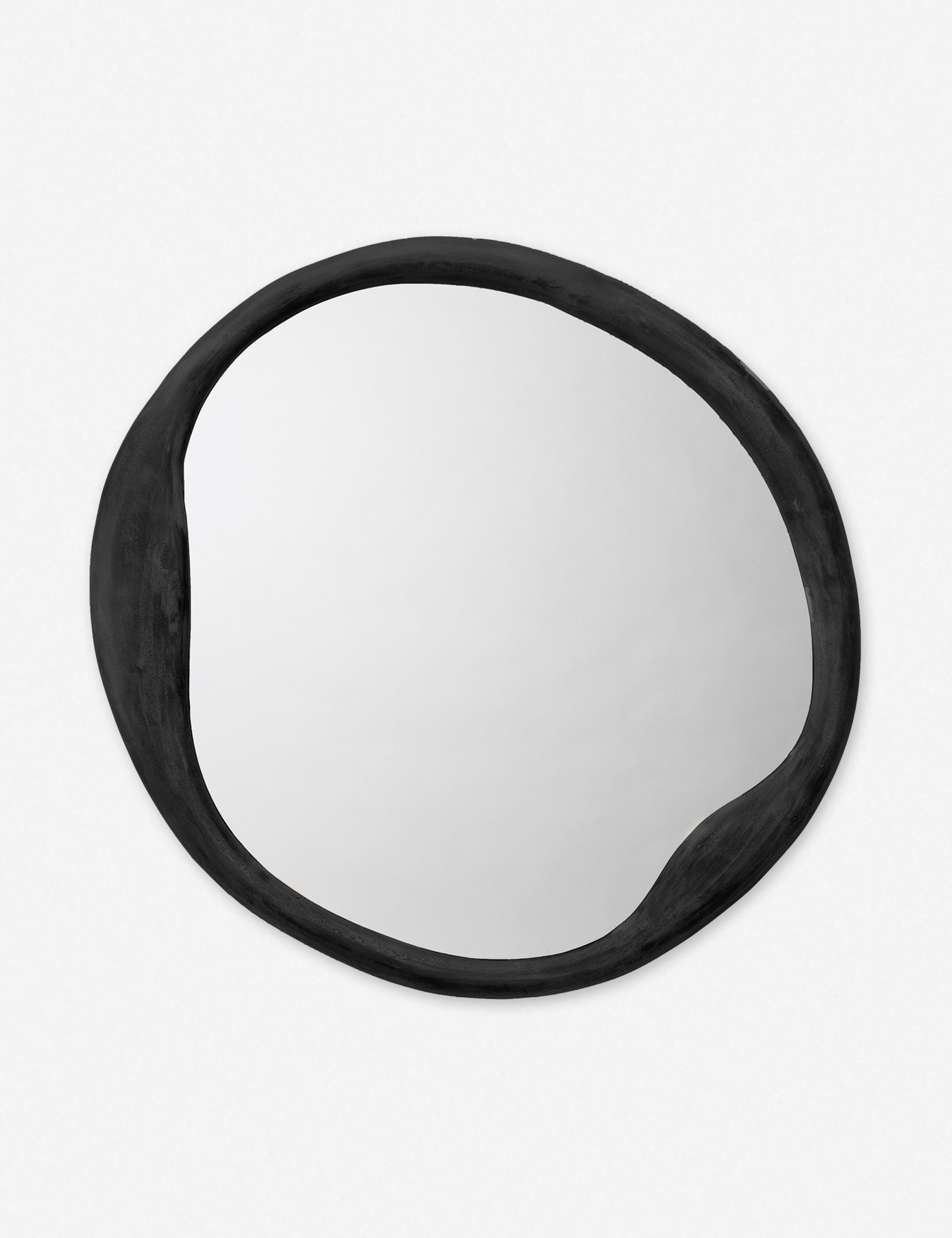 Doreen Round Mirror, Black | Lulu and Georgia 
