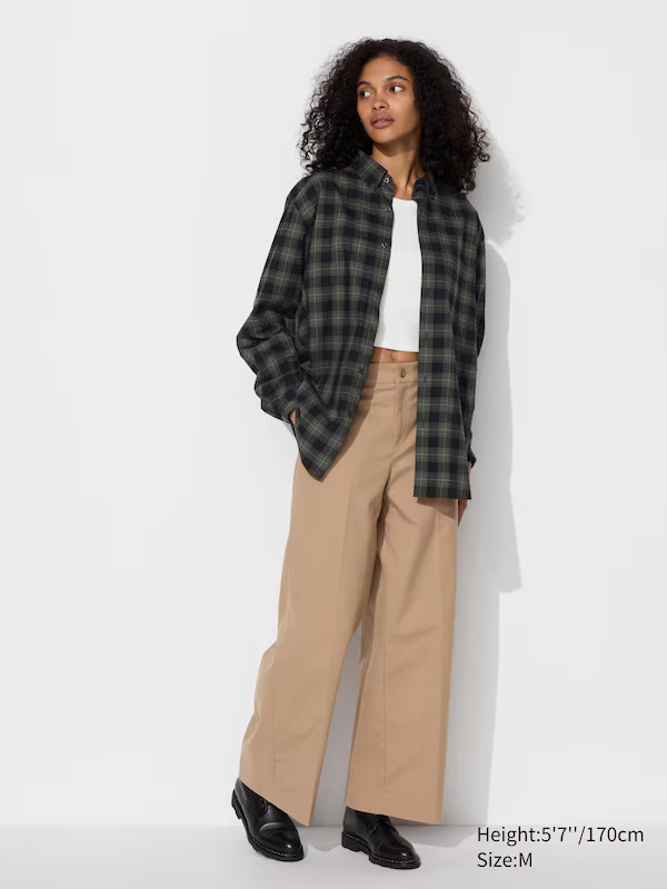 Broadcloth Shirt | Checked | UNIQLO US | UNIQLO (US)