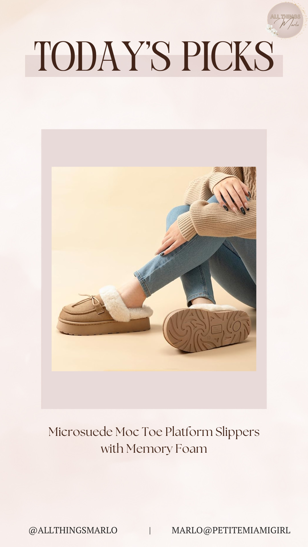 Microsuede Moc Toe Platform Slippers with Memory Foam 

 #LTKSeasonal #LTKWorkwear #LTKTravel