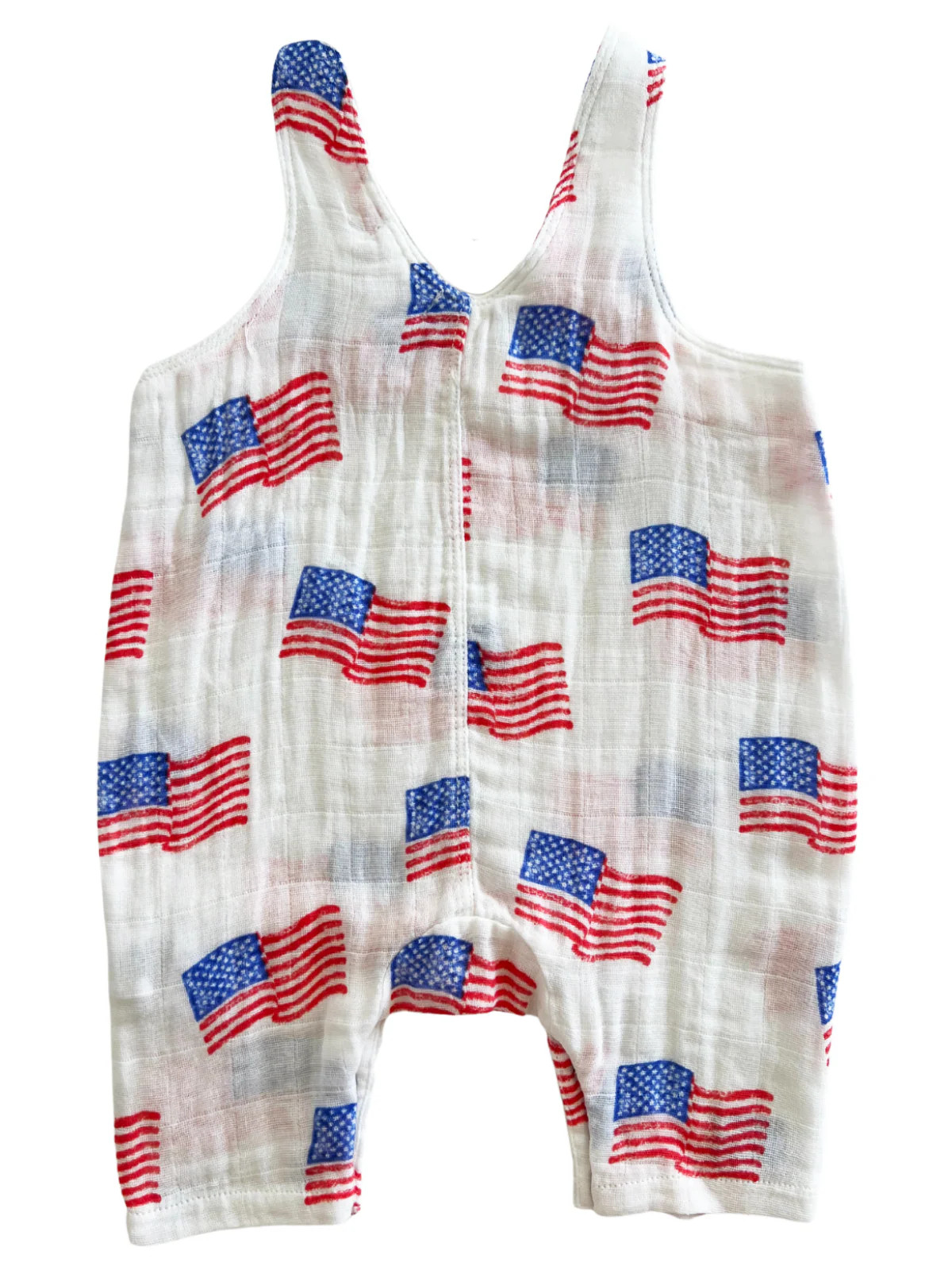 Muslin Overall, American Flag | SpearmintLOVE