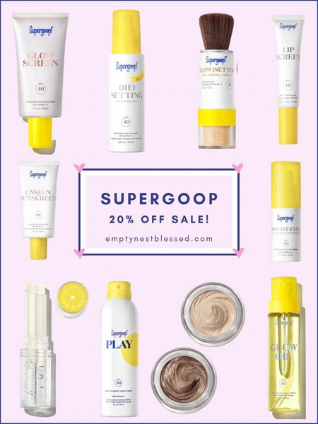 Sun protection is so important to me and Supergoop is my favorite sunscreen product! 
All SPF products are 20% off !
Great time to stock up for the summer ☀️

#LTKTravel #LTKBeauty #LTKSeasonal