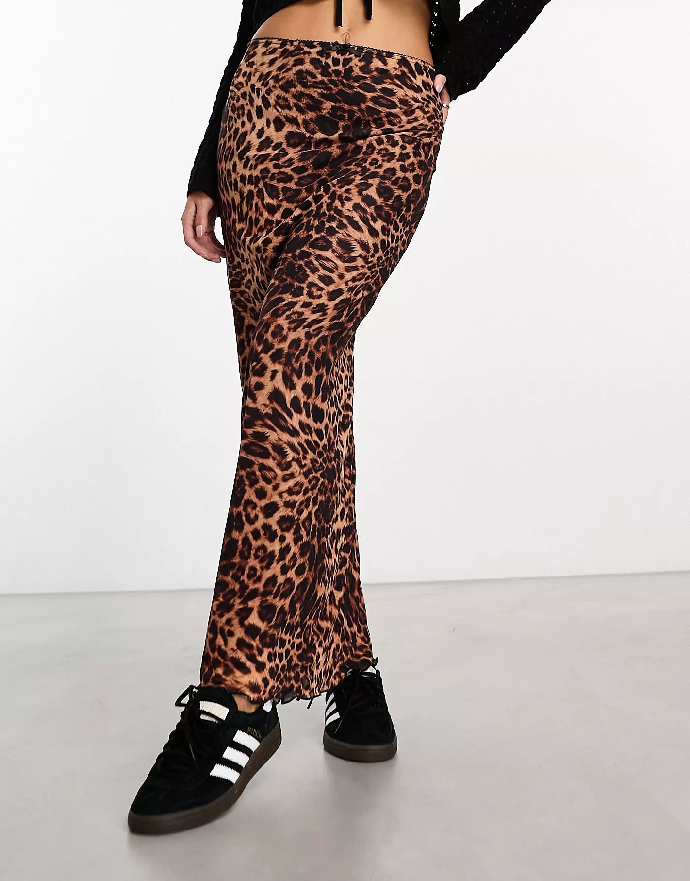 Daisy Street maxi skirt in grunge leopard | ASOS | ASOS (Global)