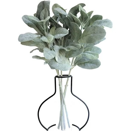 Visland 6PCS Artificial Lambs Ear Greenery Stems Spary Picks Leaves Room Decor for Vases DIY Craft W | Walmart (US)