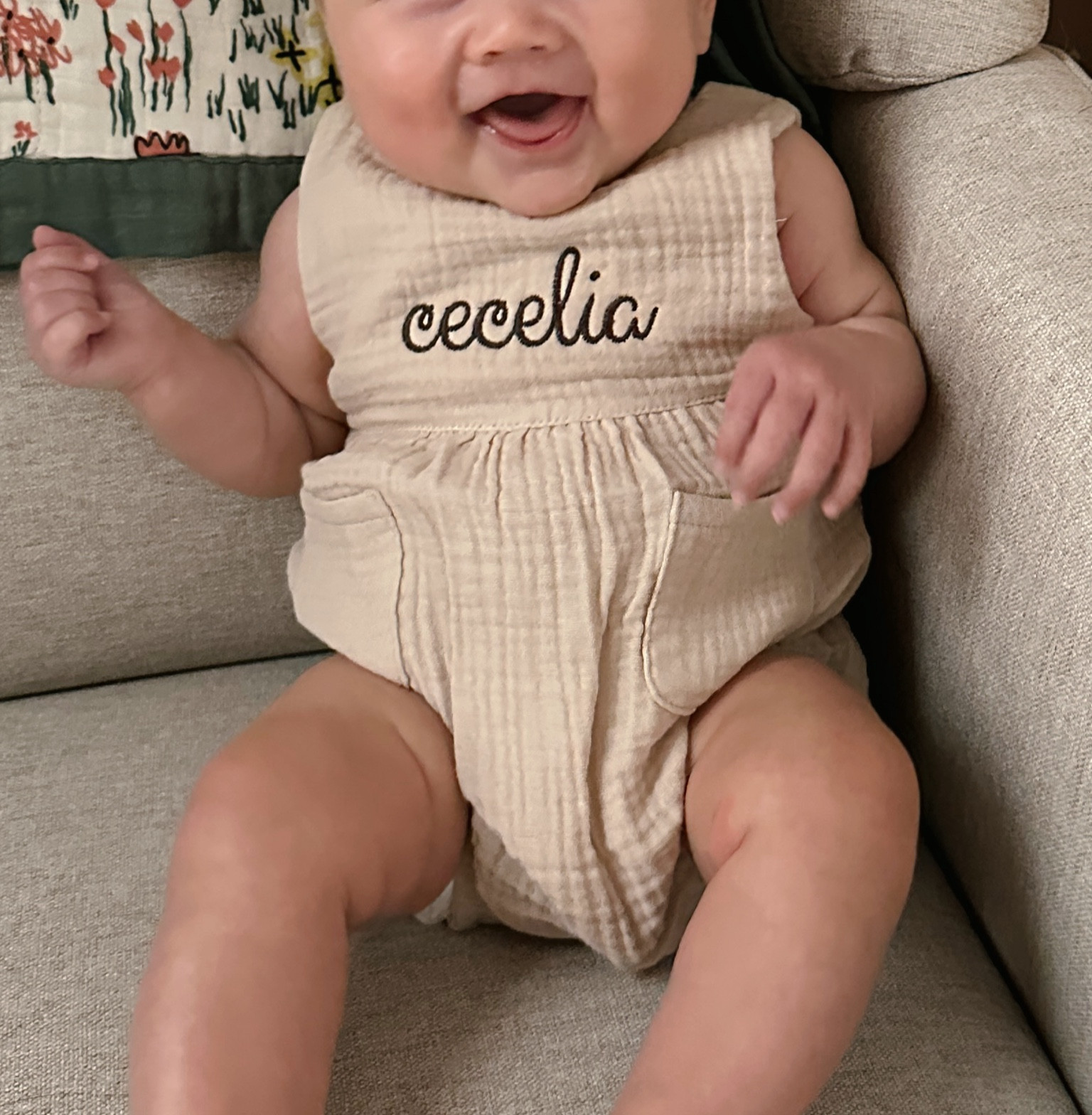 Cutest little personalized baby romper!!!!! 

New mom, first time mom, baby outfits 

#LTKBump #LTKBaby #LTKKids