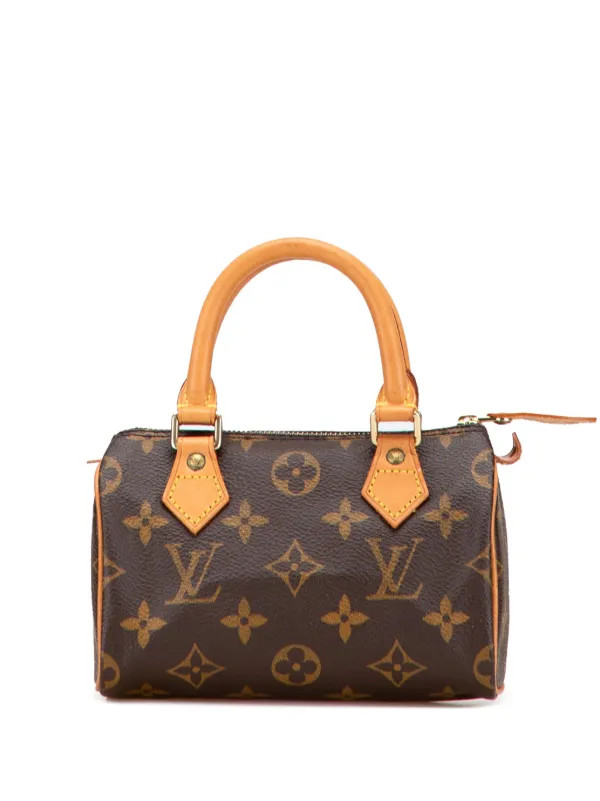 Louis Vuitton Pre-Owned 1997 Monogram Mini Speedy HL Satchel | Brown | FARFETCH | Farfetch Global