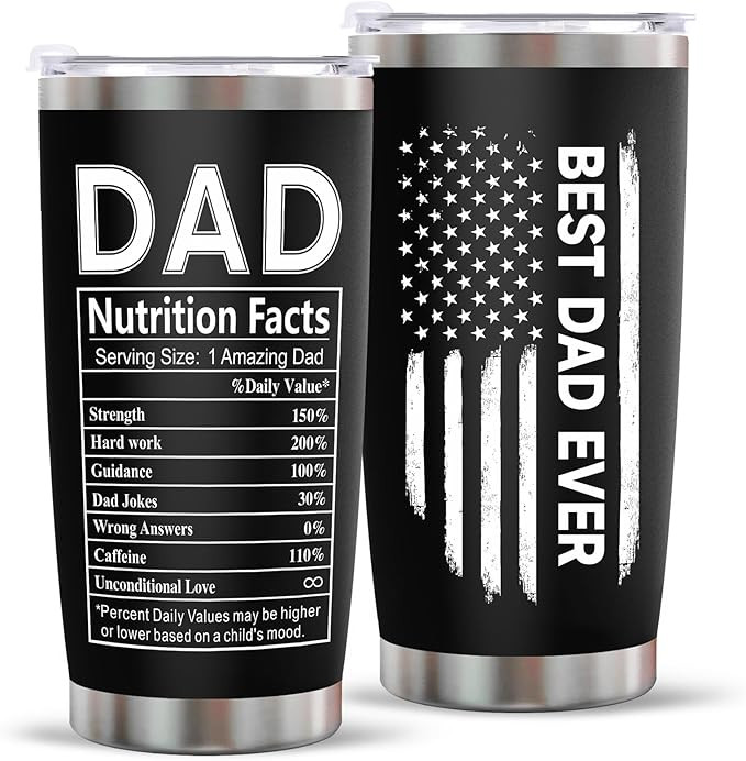 Erpotyl Fathers Day Dad Gifts for Men- 20Oz Stainless Steel Tumbler Indoor Outdoor Work Essential... | Amazon (US)