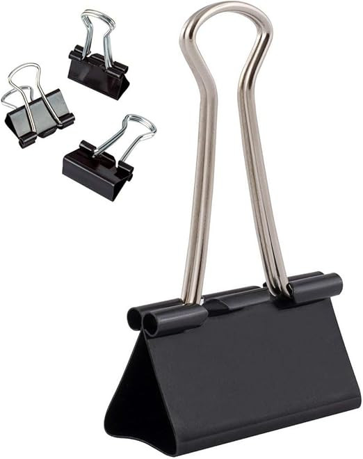 D.RECT | Lot de 12 Pinces à documents | 41 mm | Boîte de Pinces à papier multi-fonctions | Bin... | Amazon (FR)