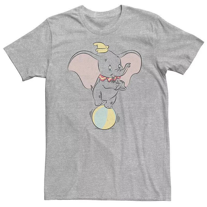 Disney's Dumbo Big & Tall Ball Balance Cute Pose Tee, Men's, Size: 3XL, Athletic Grey | Kohl's