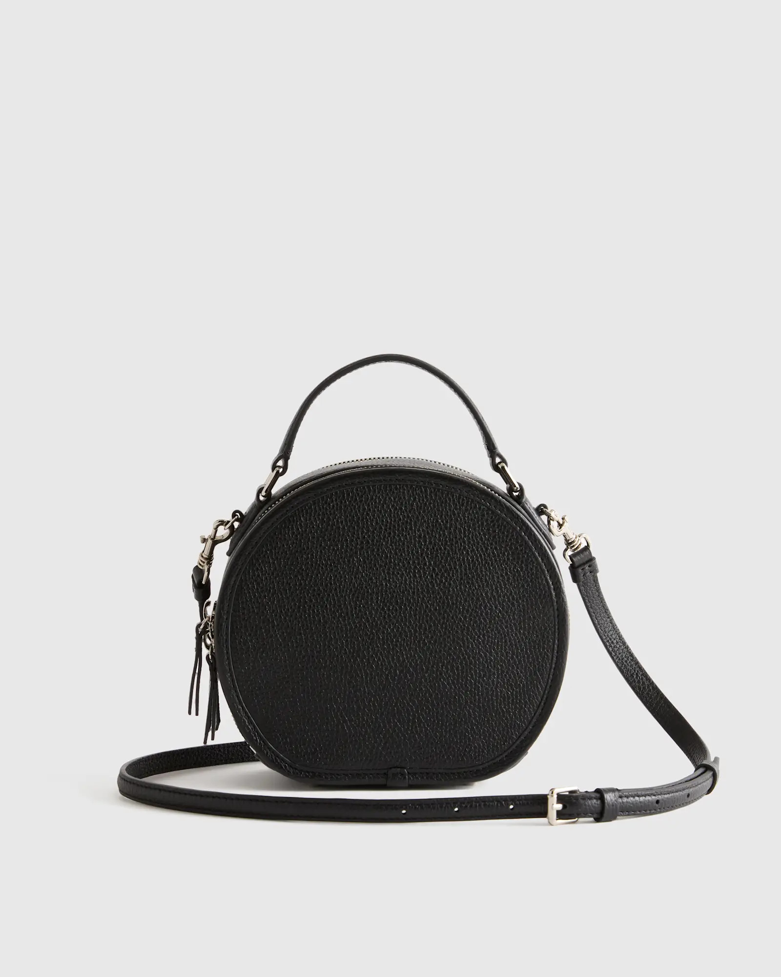 Italian Leather Top Handle Circle Bag | Quince